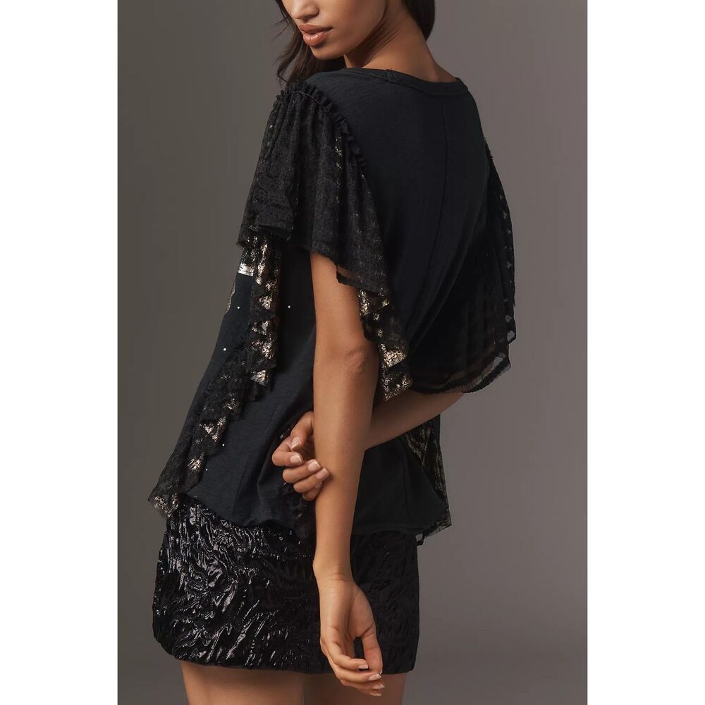 Anthropologie Pilcro Oversized Golden Hour Tee Size S - Picture 4 of 10